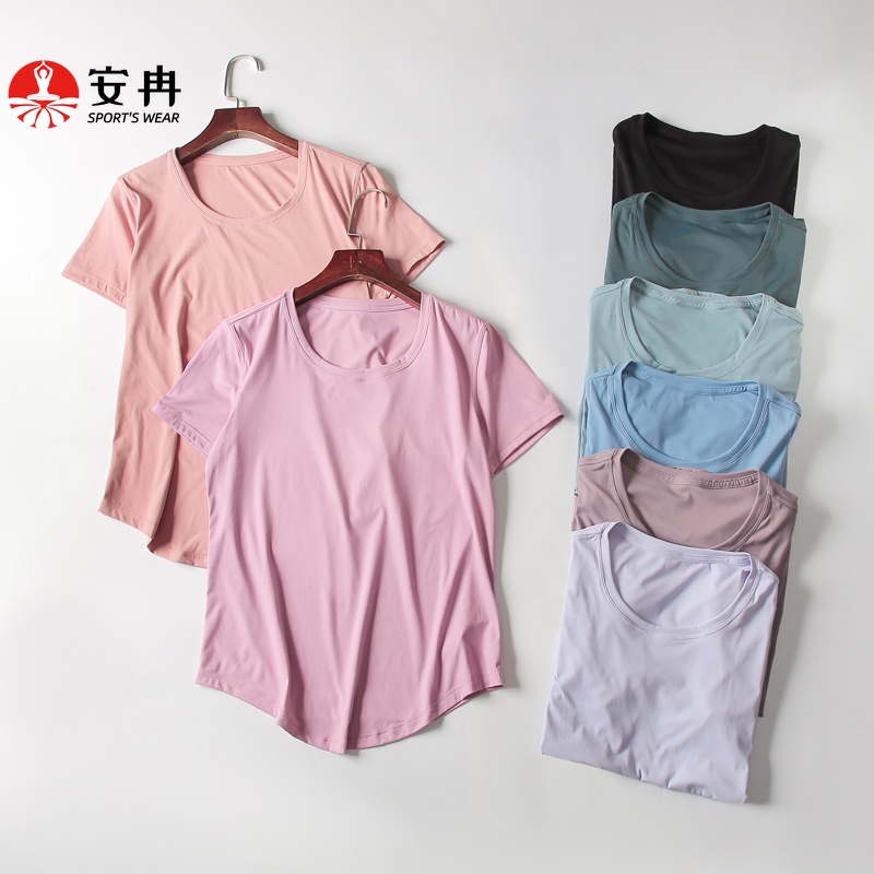 Áo thun thể thao ANRAN dáng rộng thoáng khí nhanh khô