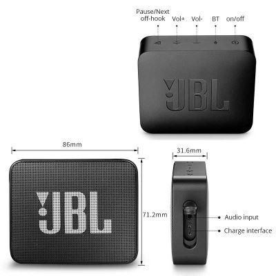 Loa Bluetooth JBL Go 2 - 3.1W, FULLBOX NEW 100%, Chống nước tiêu chuẩn IPX7