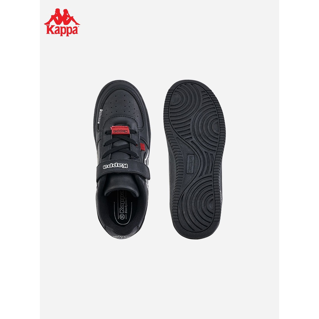 Giày sneakers thể thao trẻ em 6-12 tuổi Kappa trắng/đen Fullbox chính hãng 34155PW