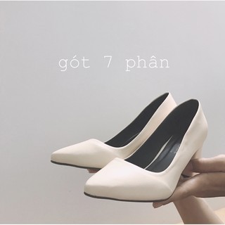 Giày Cao Gót - Tùy chọn chiều cao: 5 phân, 7 phân (CÓ ẢNH THẬT)