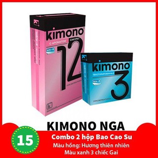 Bộ 2 hộp Bao cao su - Kimono Hương thiên nhiên gai - xuất xứ nga