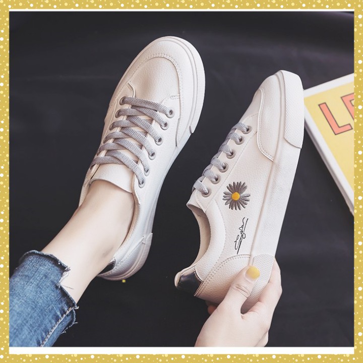 [ Ảnh thật + Video ] Giày Thể Thao Nữ - Giày Sneaker Nữ  MIX Hoa Cúc & Họa Tiết Thêu | BigBuy360 - bigbuy360.vn