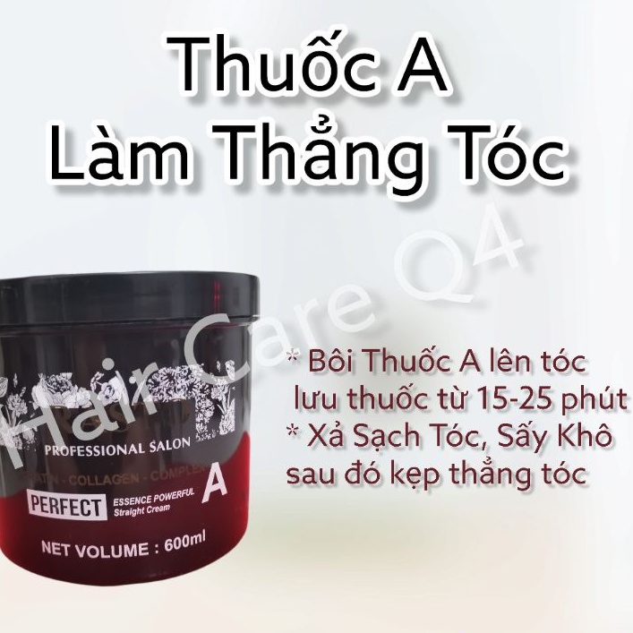 Kem Duỗi Tóc Nữ Tại Nhà, Kem Ép Tóc Nữ, Duỗi Tóc Cá Nhân, Kem Duỗi Tóc Rasto 600ml - Hair Care Q4