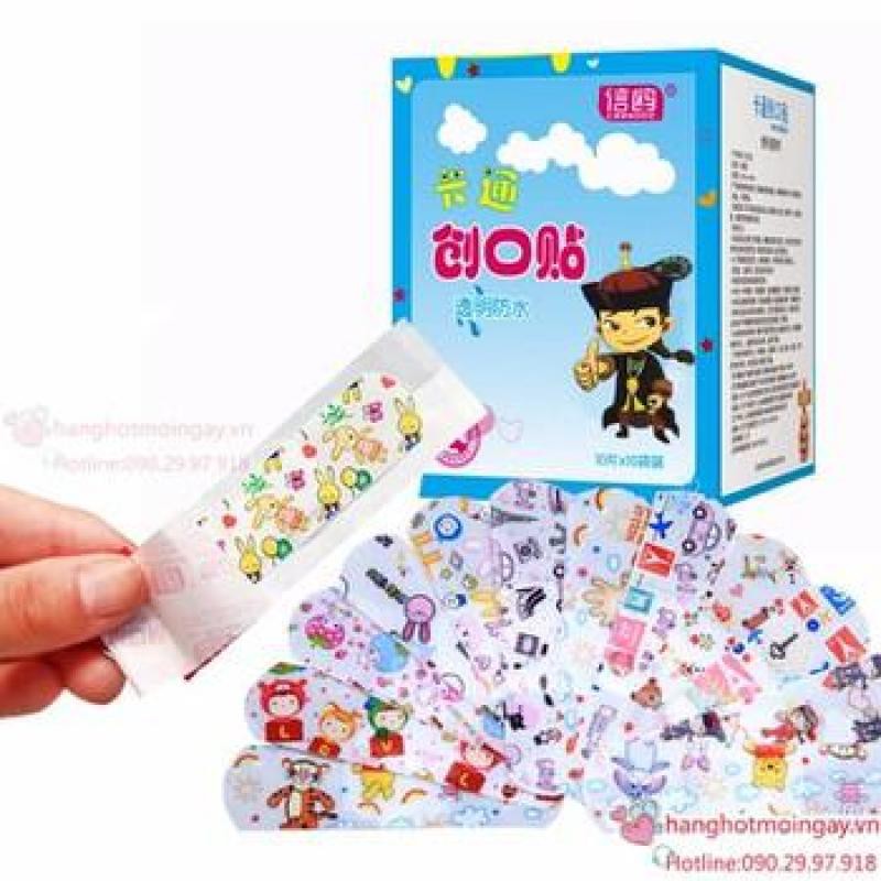 Băng cá nhân hàn quốc 100 miếng ,nhiều màu xinh đẹp.