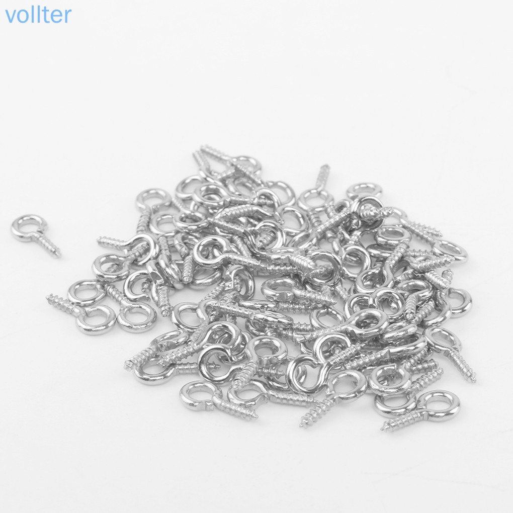 Set 100 mắt vít kim loại 10mm làm đồ trang sức