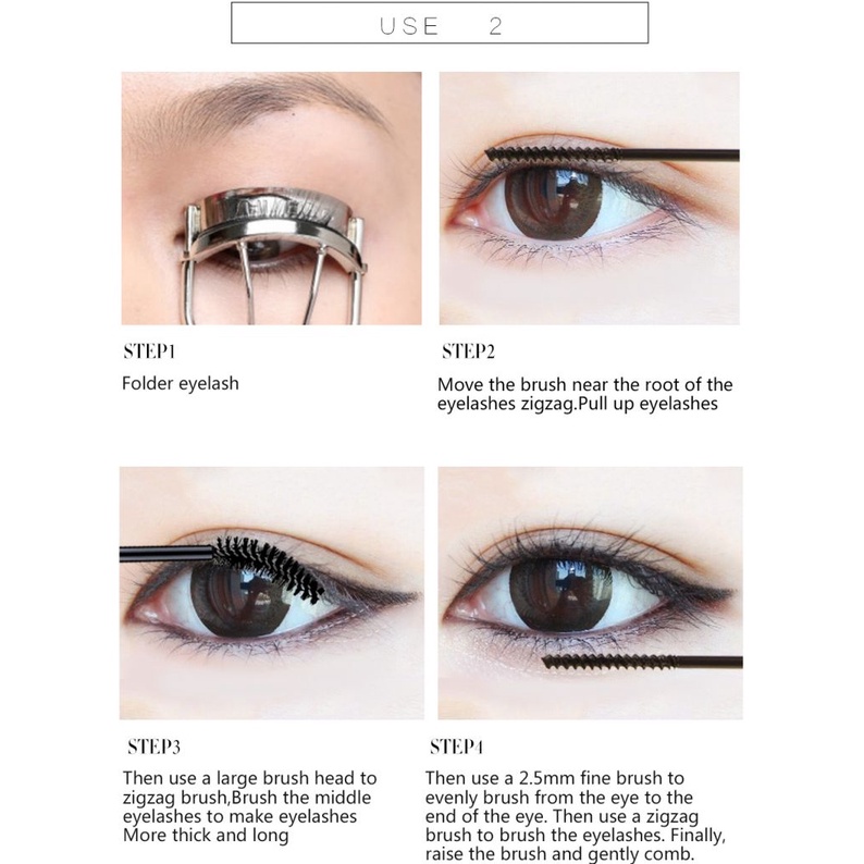 Bộ Mascara Làm Dày Uốn Cong Lông Mi Không Dễ Nhòe Và Chống Thấm Nước MY | BigBuy360 - bigbuy360.vn