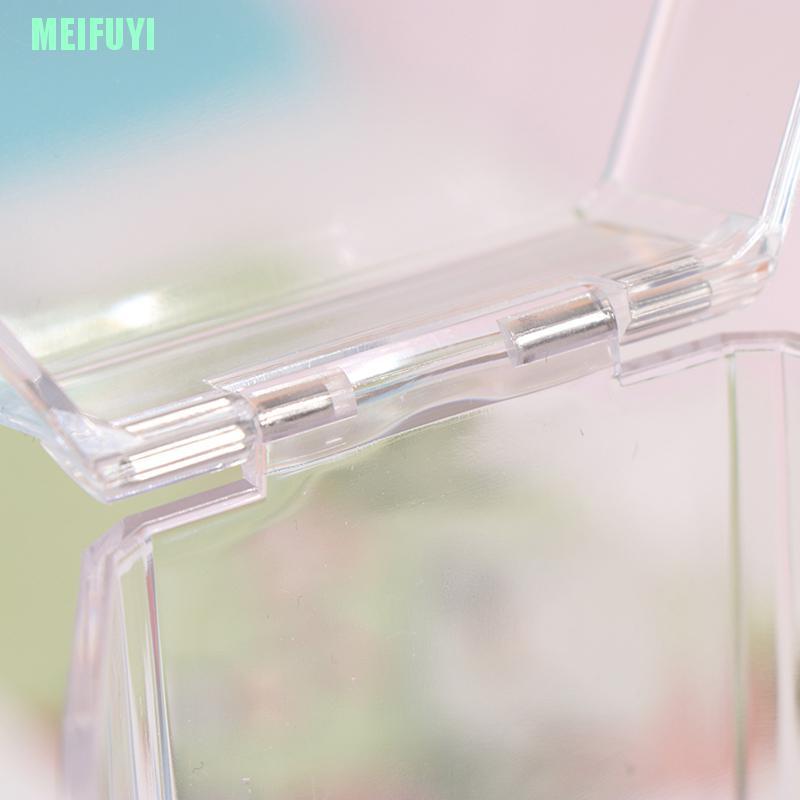 Hộp đựng cọ trang điểm bằng acrylic trong suốt kèm nắp đậy chống bụi tiện lợi