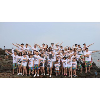 [𝗧𝗘𝗔𝗠 𝗕𝗨𝗜𝗟𝗗𝗜𝗡𝗚- Đồ Đi Biển Cho Công Ty-Ảnh Khách Hàng Mặc .