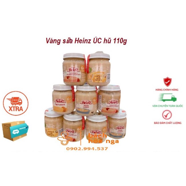 Trái Cây Nghiền Heinz Úc Các Vị Hũ 110g