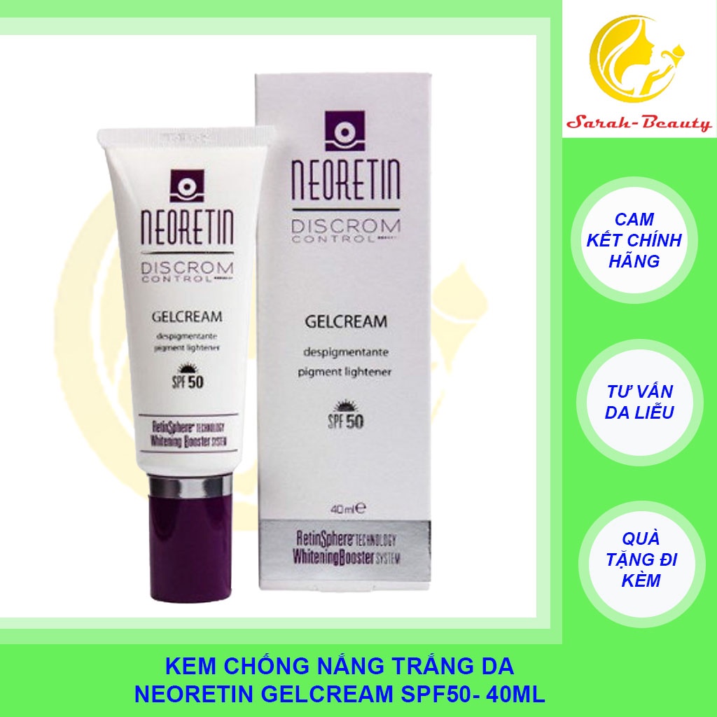 Kem chống nắng trắng da neoretin gelcream 40ml