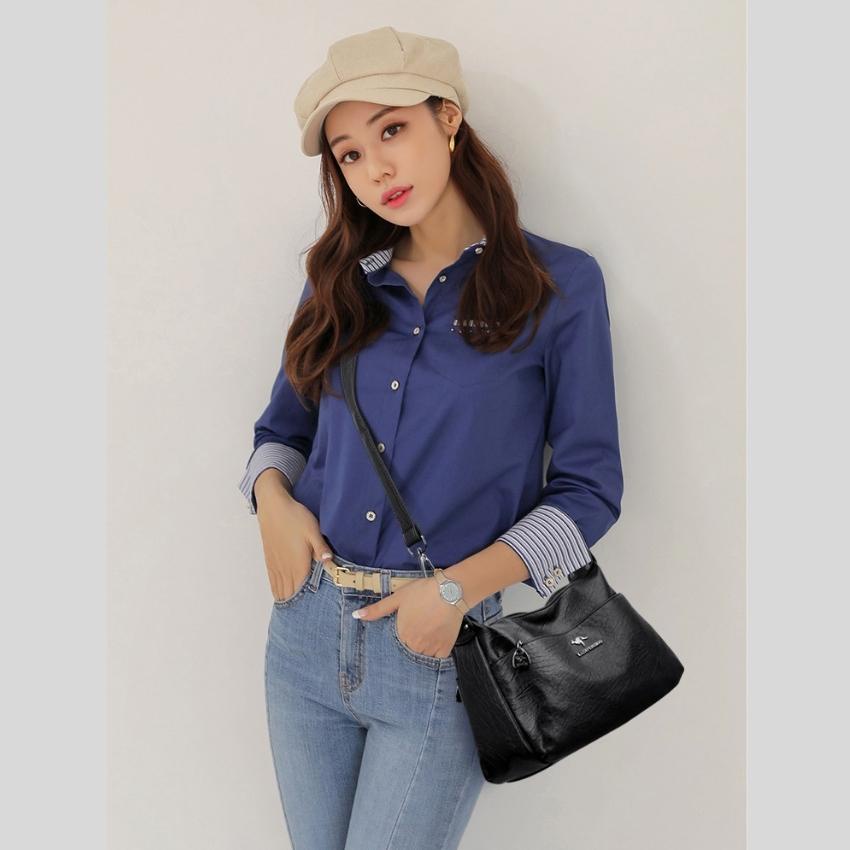 Túi xách nữ công sở đẹp thời trang da bò cao cấp Hàn Quốc KAIDIFEINIROO KF23  size 26cm Đủ 2 Dây.