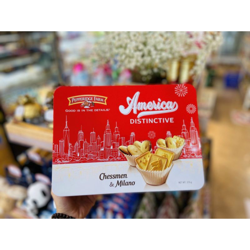 Hộp bánh quy pepperidge farm america distinctive 376g