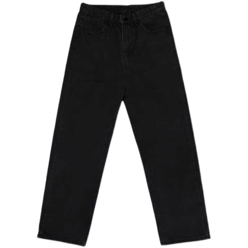 QNU109 - QUẦN JEANS NỮ ĐEN SUÔNG ỐNG RỘNG