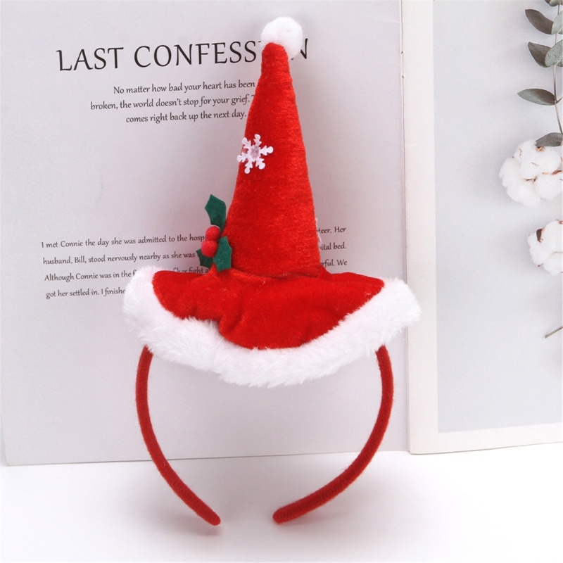 Băng Đô Cài Tóc Hình Nón Ông Già Noel