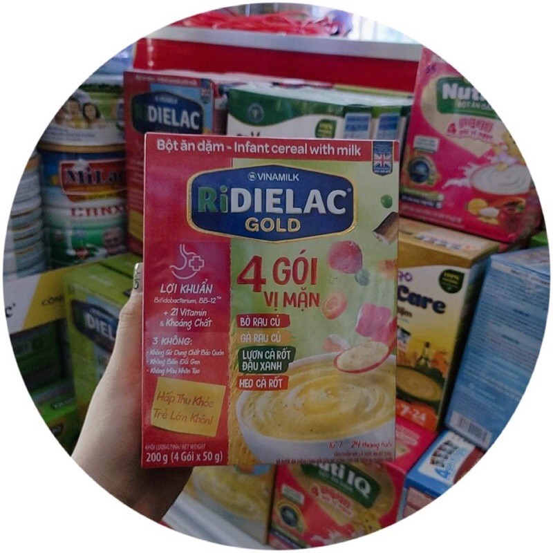 Bột ăn dặm 4 gói vị mặn