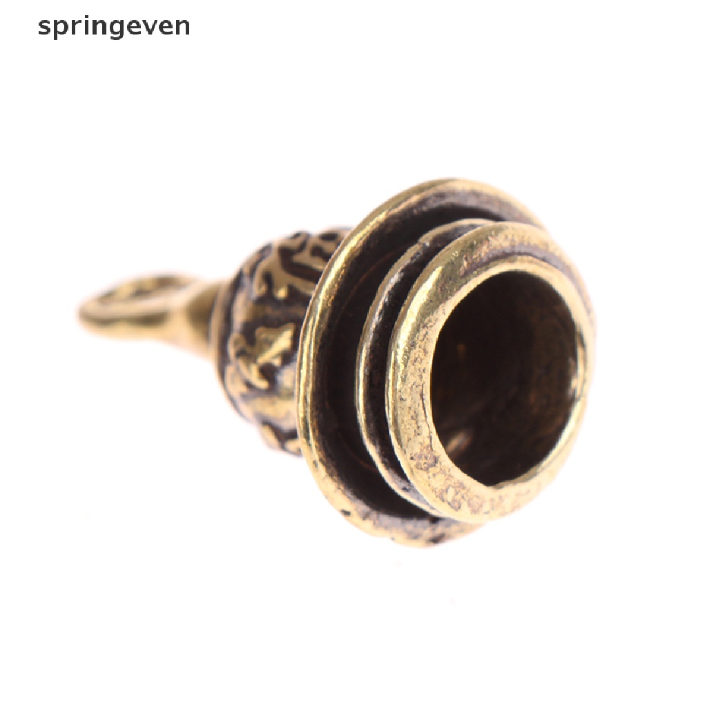 Hộp Đựng Thuốc Hình Hồ Lô Bằng Đồng Thau Có Móc Khóa Tiện Dụng