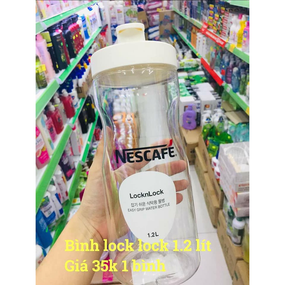 Bình đựng nước Lock&Lock Nescafe/ milo  1.2L