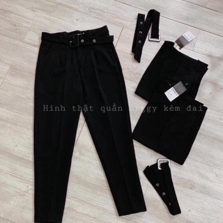 Quần baggy kèm đai