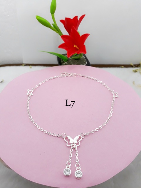 [ hải dương jewelry ] LẮC CHÂN NỮ BẠC TA CAO CẤP 925 - Ảnh chụp thật giá tại xưởng cam kết bạc chuẩn cho khách hàng