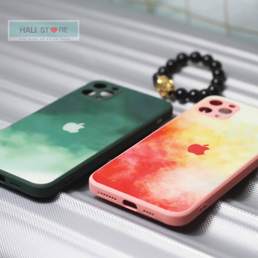 [Ốp Loang] Ốp lưng iphone mặt kính cường lực 6/6plus/6s/6s plus/7/7plus/8/8plus/x/xr/xs max/11/11 promax/12/12 promax