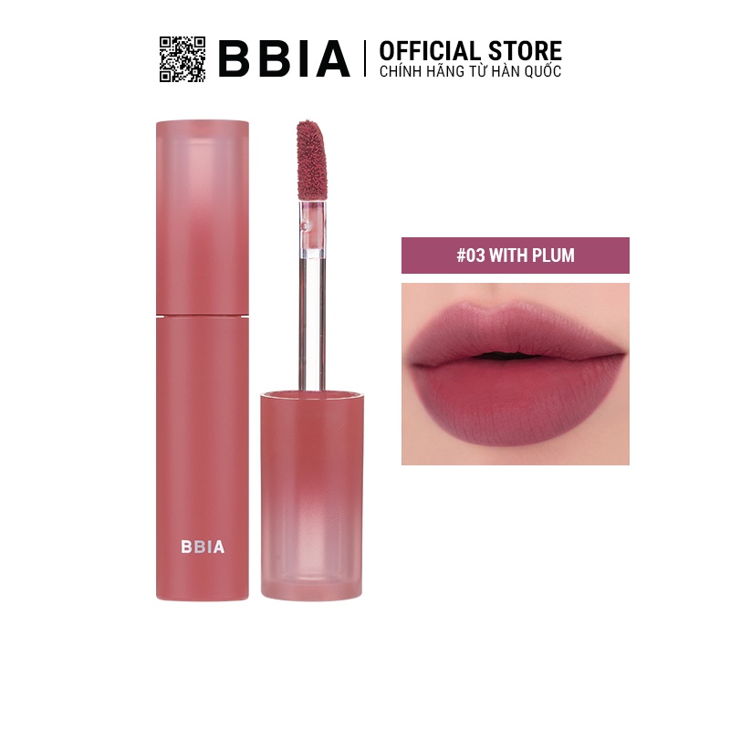 [HÀNG TẶNG KHÔNG BÁN] Son kem Bbia Sheer Velvet Tint( màu ngẫu nhiên) 3g Bbia Official Store