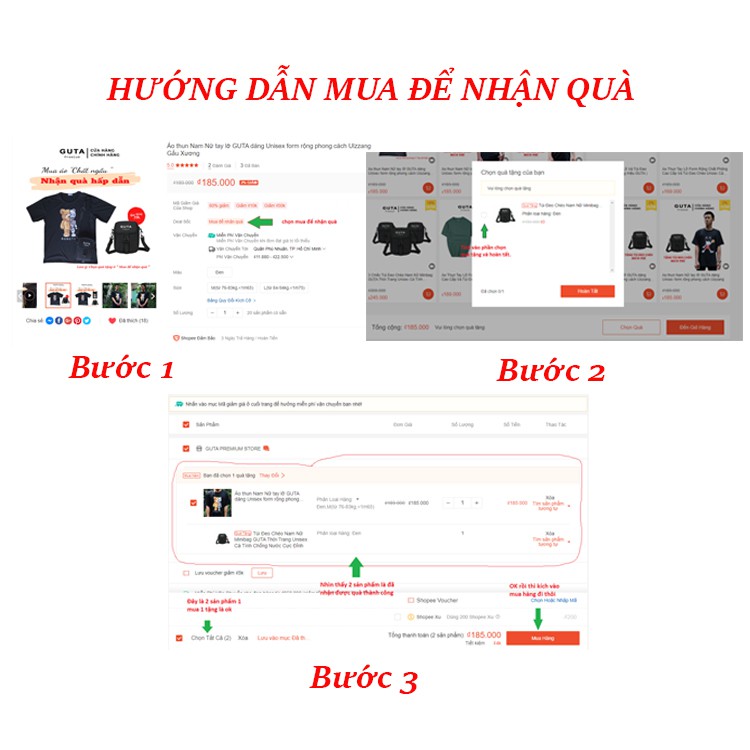 Áo thun tay lỡ GUTA dáng Unisex form rộng phong cách Ulzzang in chữ GT2 | BigBuy360 - bigbuy360.vn