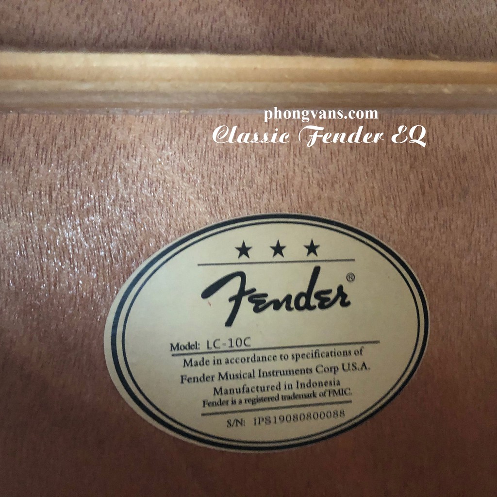 Đàn guitar Classic hãng Fender LC-10C EQ Fishman (Tặng kèm phụ kiện)