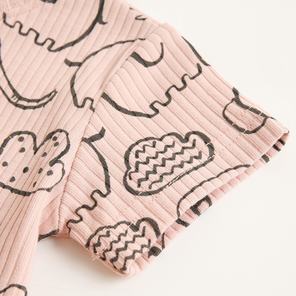 Sanlutoz Mùa hè Bộ quần áo Trẻ sơ sinh Cô gái Phim hoạt hình Bộ đồ ngủ