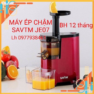 Máy ép trái cây tốc độ chậm SAVTM JE07, Máy ép chậm hoa quả siêu sạch