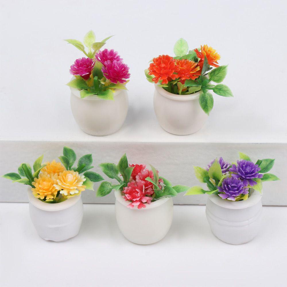 RAINBOW Giỏ Hoa Mini Trang Trí Nhà Búp Bê