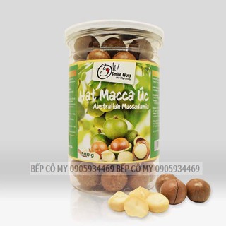HẠT MACCA ÚC NỨT VỎ SMILE NUTS HỘP 500G - (Kèm dụng cụ tách vỏ)