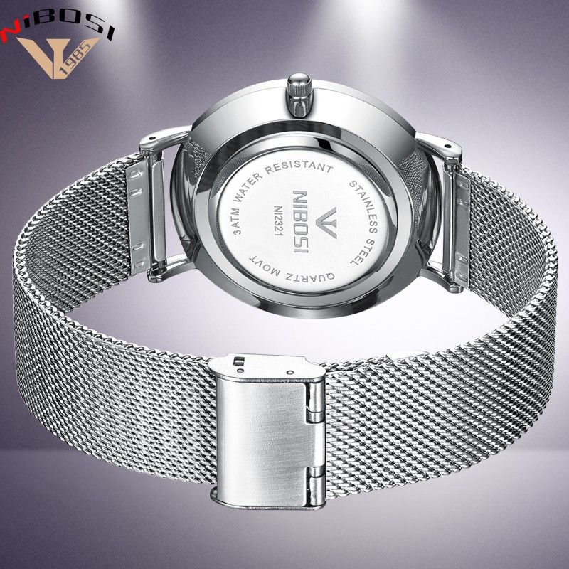 ĐỒNG HỒ NAM NIBOSI 2321 CHÍNH HÃNG - MÀU ĐEN/VÀNG ĐỒNG