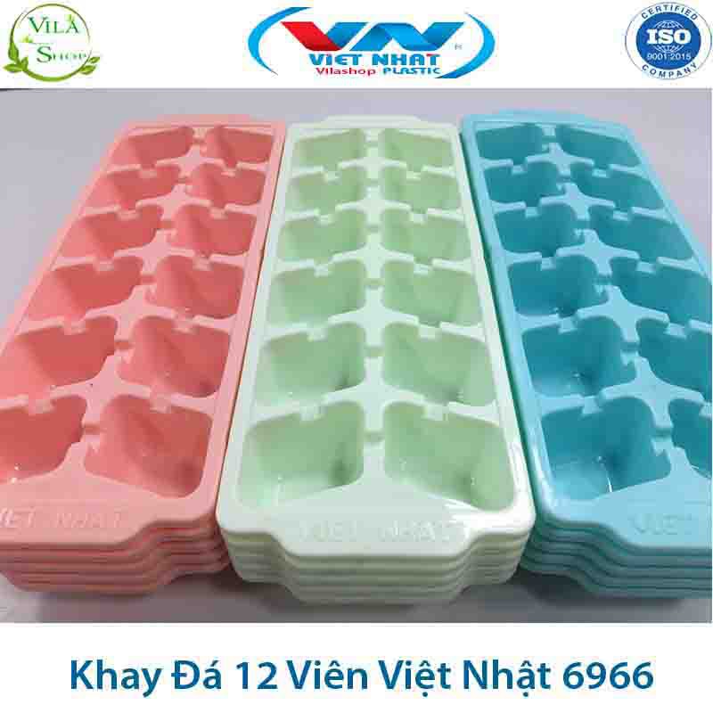 Khuôn Làm Đá, Khay Làm Đá Đa Năng Việt Nhật, Nhựa Dẻo Chính Hãng - Kháng Khuẩn -  Khử Mùi