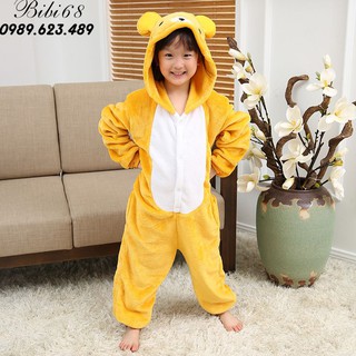 [mã BLUE5 giảm 5k] Bộ Đồ hình thú liền thân lông mịn Pijama dành Cho Người Lớn và Trẻ Em Hoạt Hình Cosplay