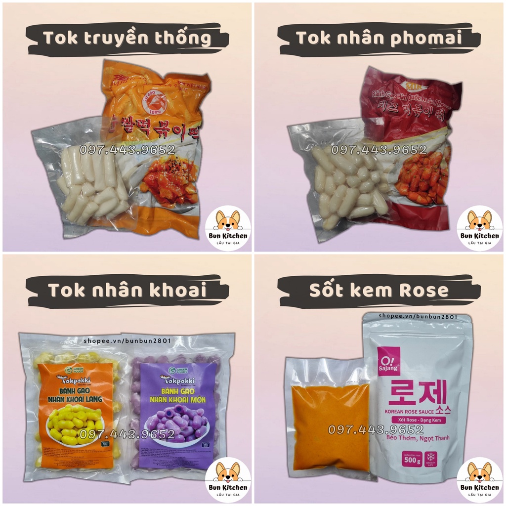 Bánh gạo tokbokki 200g/500g