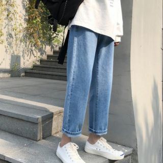 [002]_Quần Jean Nam Nữ Ống Rộng  Unisex Dáng Suông[QJ002]