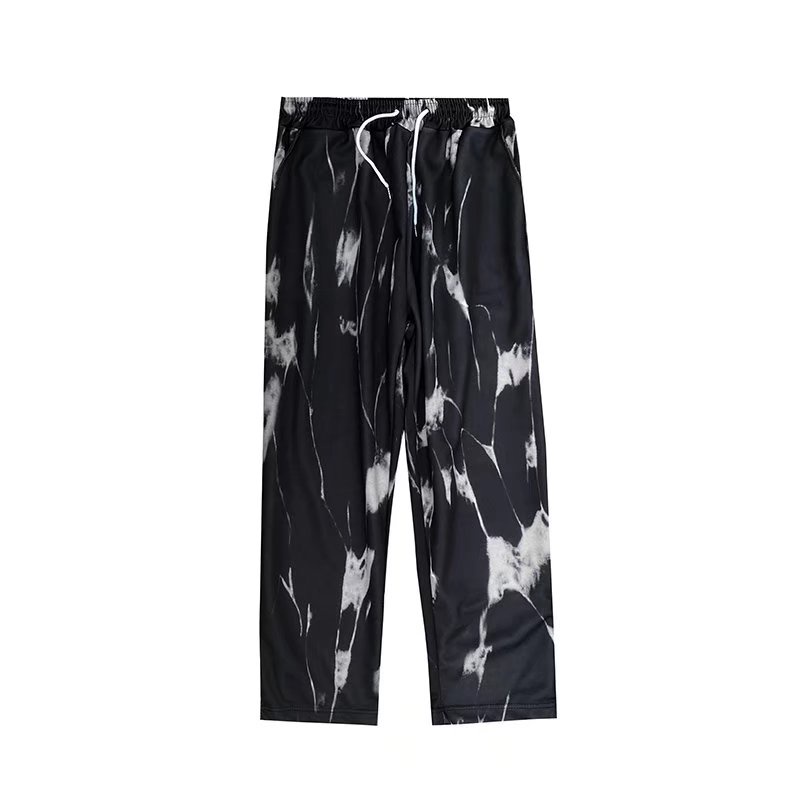 Quần dài ống suông in họa tiết nhuộm màu phong cách hip hop Hàn Quốc thời trang cho nam size M-3XL