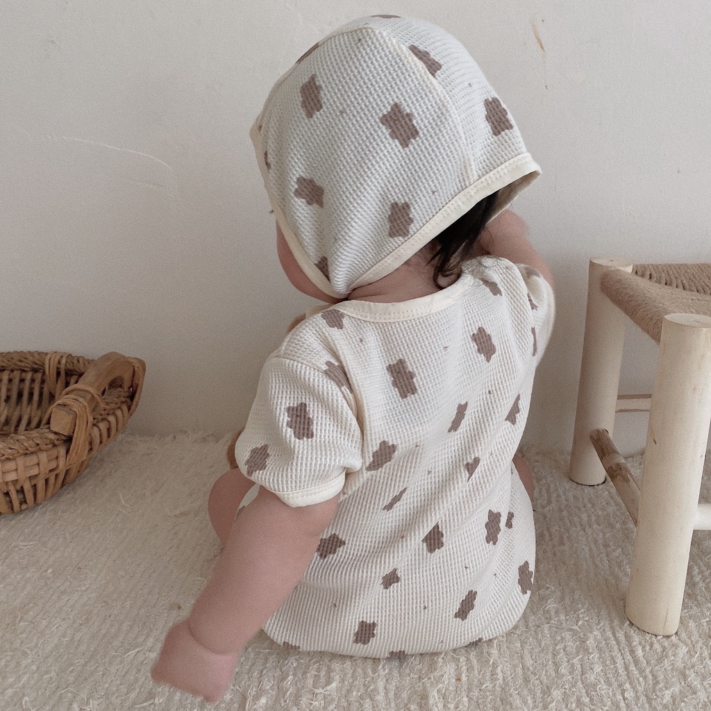 Bộ Áo Liền Quần Dễ Thương Thời Trang Mùa Hè Cho Bé 0-2 Tuổi