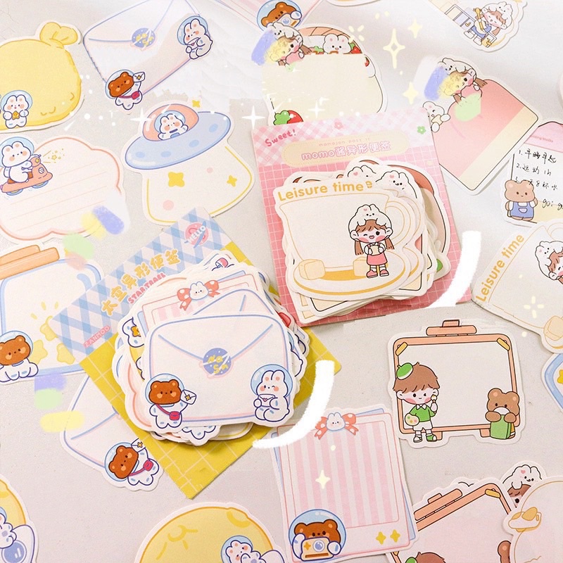 Set 10 tờ note Amo cô gái dễ thương