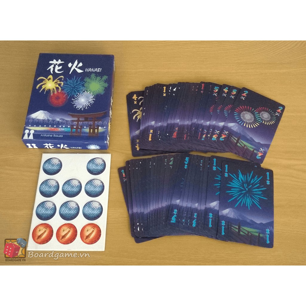 Hanabi - Pháo Hoa Rực Rỡ thẻ bài boardgame hấp dẫn