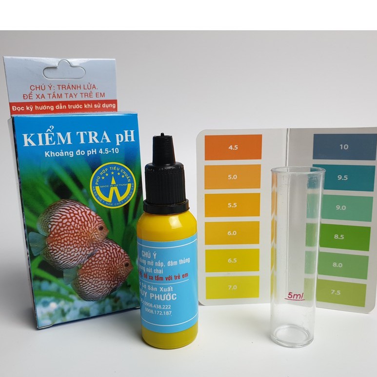 Dung Dịch Kiểm Tra pH | Test pH Cho Bể Cá Cảnh