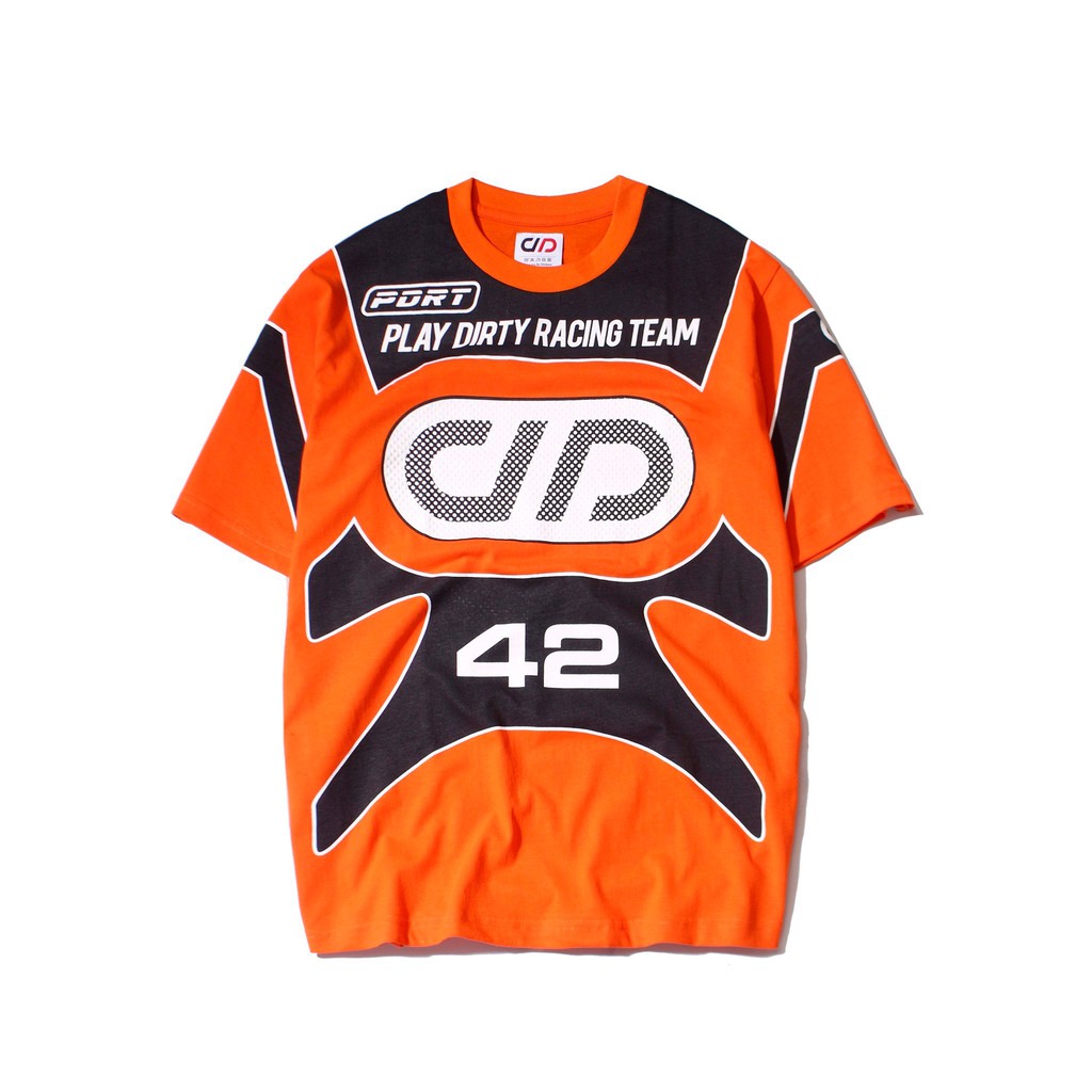 Áo Thun Tay ngắn Chất liệu cotton Kiểu dáng unisex Racing- PLAY DIRTY STREETWEAR