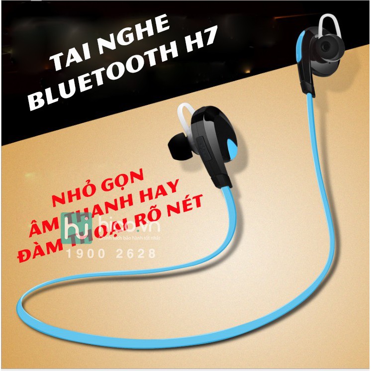 TAI NGHE BLUETOOTH THỂ THAO H7 ÂM THANH TRONG TRẺO, BASS HAY, GIÁ RẺ - TẶNG GIÁ ĐỠ ĐIỆN THOẠI MINI