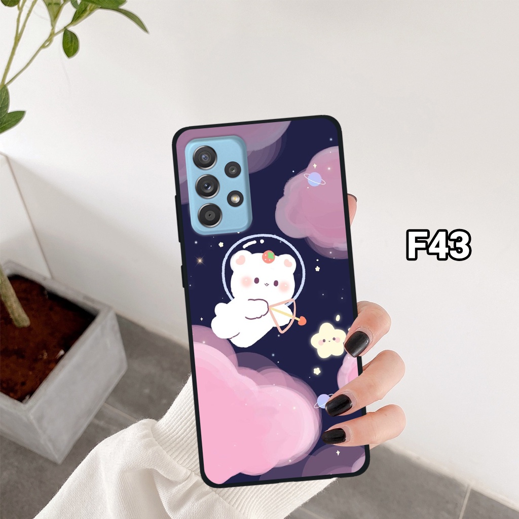 Ốp lưng SAMSUNG GALAXY A32 4G - A52 - A52S - A72 in hình gấu vũ trụ xinh xắn, dễ thương