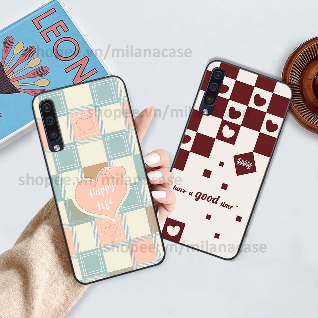 Ốp Samsung A30s / A50 / A50s / A70 caro họa tiết nhiều màu sắc siêu đẹp thời trang cá tính
