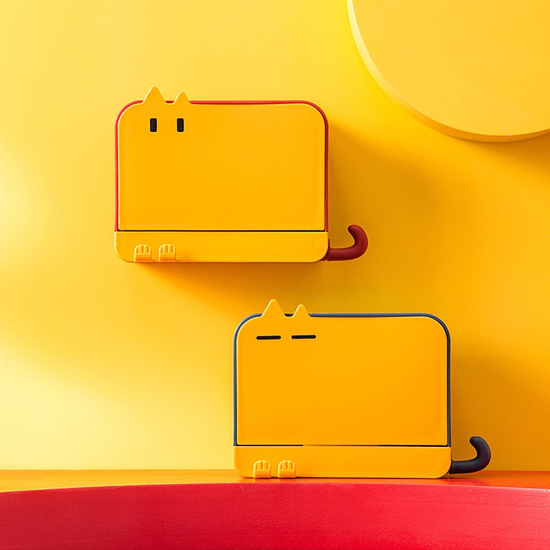 Hộp Đựng Xà Phòng Gắn Tường Có Nắp Phong Cách Hoạt Hình Sang Trọng