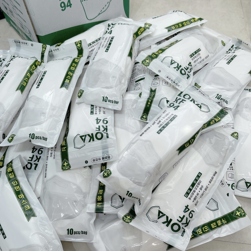 Thùng khẩu trang loka kf94 4 lớp thùng 300 chiếc chống bụi kháng khuẩn