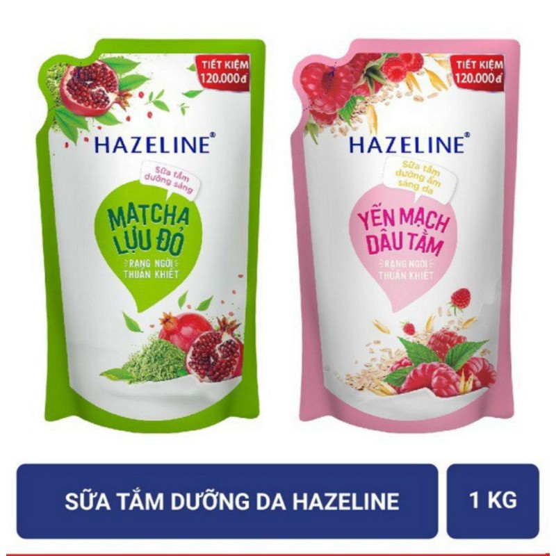 Sữa tắm dưỡng da Hazeline 1kg.