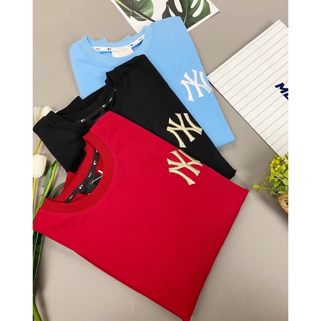 Hoodies dài tay NY đủ màu Áo dài tay thu đông nỉ da cá FULL TAG