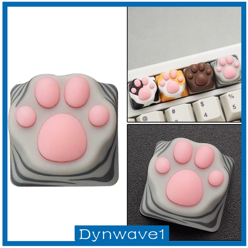 [DYNWAVE1] Cute Silicone Cat Paw Gaming Mechanical Keyboard Keycap DIY Custom for Cherry MX